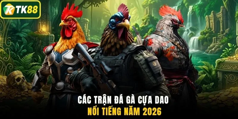 Các trận đá gà cựa dao nổi tiếng năm 2026