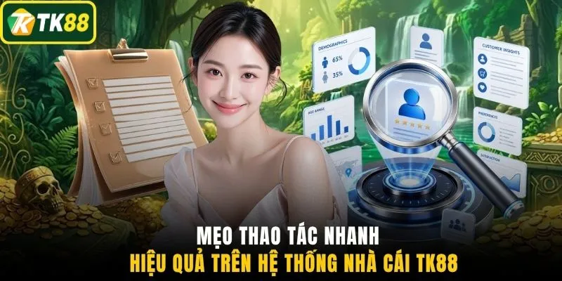 Mẹo thao tác nhanh hiệu quả trên hệ thống nhà cái TK88